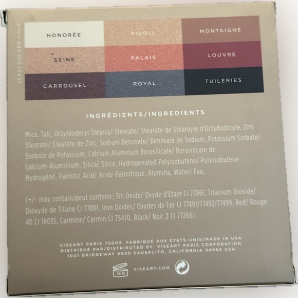 New in Box VISEART Golden Hour Pallet 9 Eyeshadow Shades in Earthy Warm Tones - Picture 2 of 4
